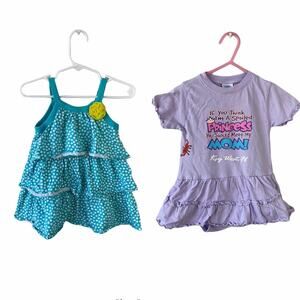 Carter's & Rabbit Skins Baby Girl Ruffled Tiered Toddler Dress Size 12 Months